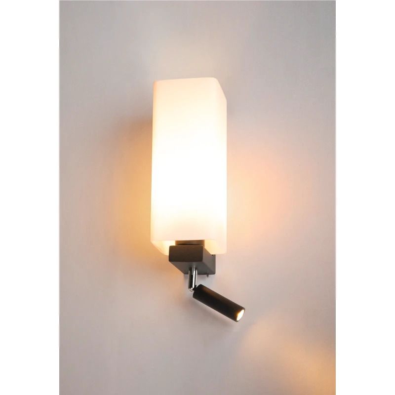 SLV LED Wandlamp | 1X E27 Max 2W 3000K 200lm 30 | IP20 Dimbaar | QUADRASS