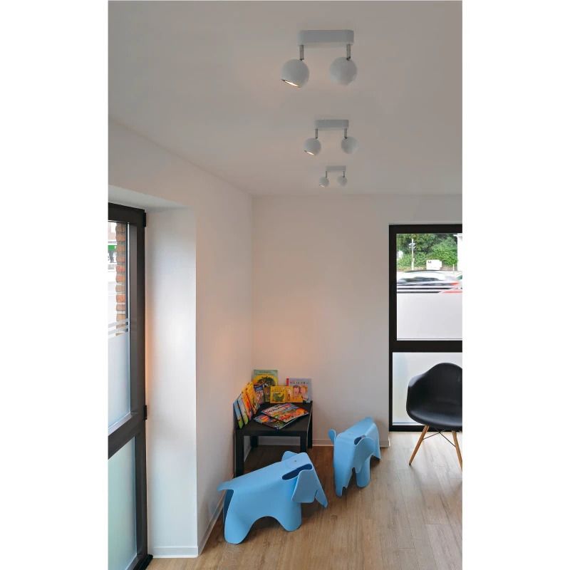 SLV LED Plafond- Wandlamp | 2X GU10 Max 50W  | IP20 Dimbaar Wit | LIGHT EYE