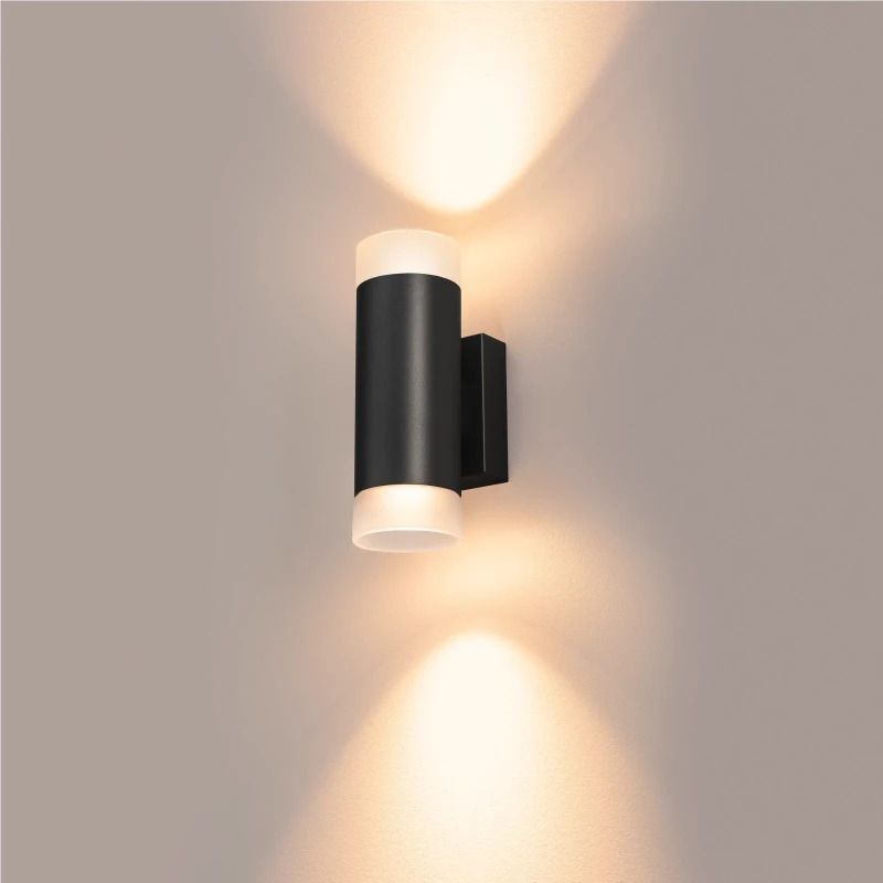 SLV LED Up-Downlighter | 2X GU10 Max 10W | IP20 Dimbaar Zwart | ASTINA