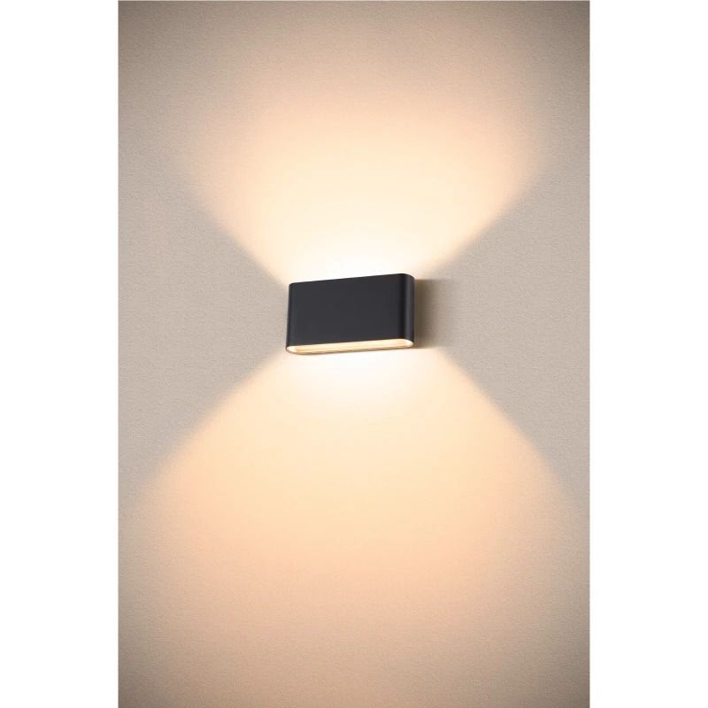 SLV LED Wandlamp | 9.3W 2700K/3000K 860lm 827/830 | IP65 Zwart | OVAL
