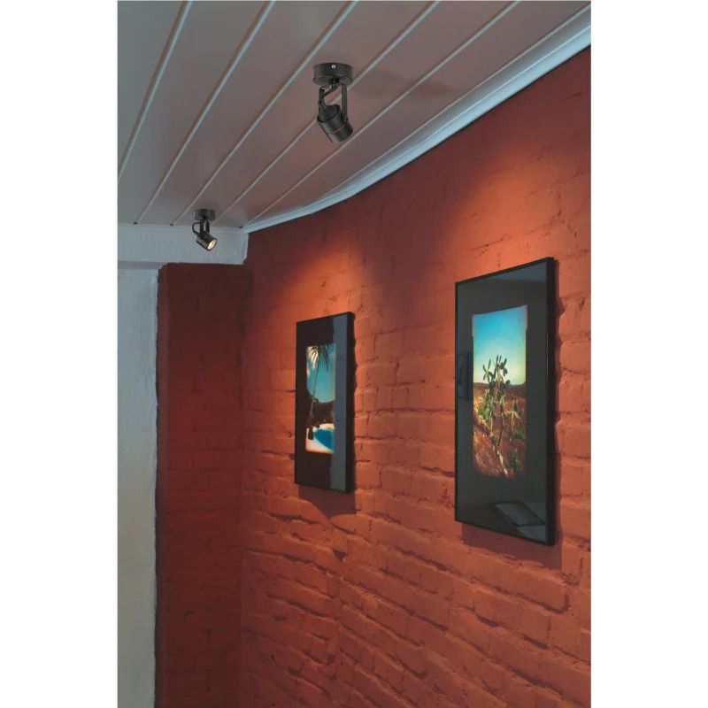 SLV LED Plafond- Wandlamp | 1X GU10 Max 50W | IP20 Dimbaar Zwart | SPOT 79