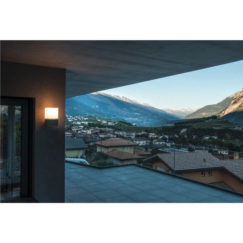 SLV LED Wandlamp | 1X E27 Max 20W  | IP44 Dimbaar | SQUARE
