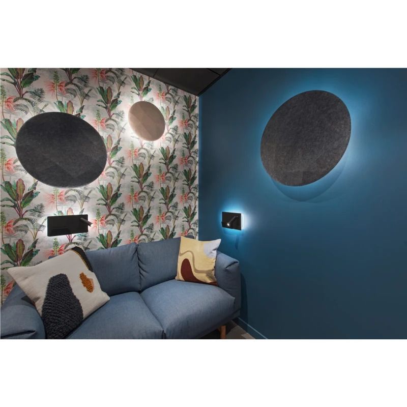 SLV LED Wandlamp | 15W 3000K 490lm 930 | IP20 Zwart | SOMNILA