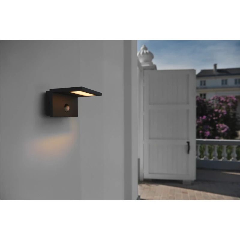 SLV LED Wandlamp | 9.8W 3000K 750lm 830 | IP44 Sensor | ANGOLUX
