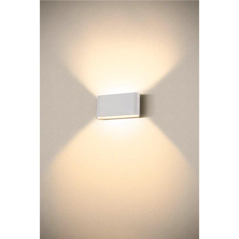 SLV LED Wandlamp | 9.3W 2700K/3000K 860lm 827/830 | IP65 Wit | OVAL