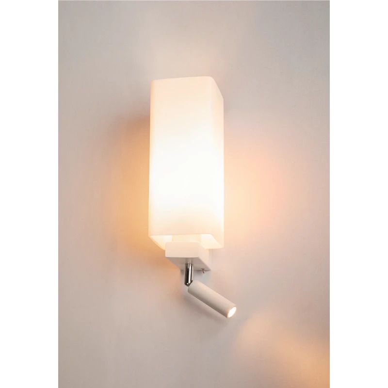 SLV LED Wandlamp | 1X E27 Max 2W 3000K 200lm 830 | IP20 Dimbaar | QUADRASS