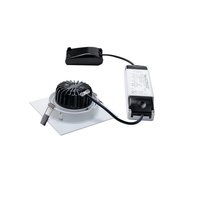 SLV LED Inbouwarmatuur Vierkant | 14W 3000K 1120lm 830 IP20 | Dimbaar | NEW TRIA