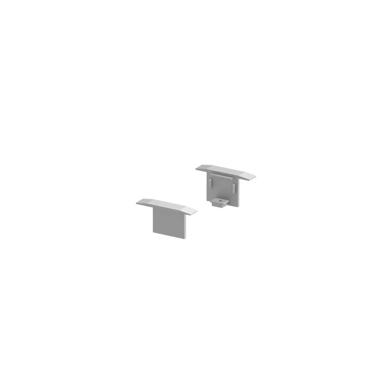 SLV Onderdeel | GRAZIA 10 inbouwprofiel eindkappen | 2 stks. | aluminium