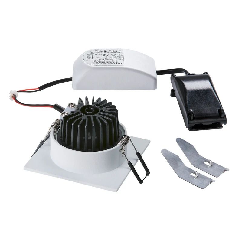 SLV LED Inbouwarmatuur Vierkant | 11W 2700K 800lm 827 IP20 | Dimbaar | NEW TRIA