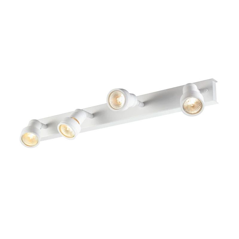 SLV LED Plafond- Wandlamp | 4X GU10 Max 50W | IP20 Dimbaar Wit | PURI
