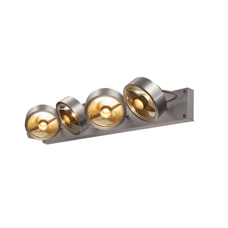 SLV LED Plafond- Wandlamp | 4X GU10 Max 75W | IP20 Dimbaar | KALU