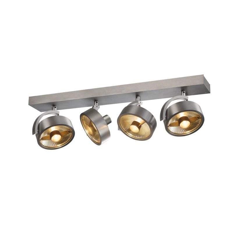 SLV LED Plafond- Wandlamp | 4X GU10 Max 75W | IP20 Dimbaar | KALU