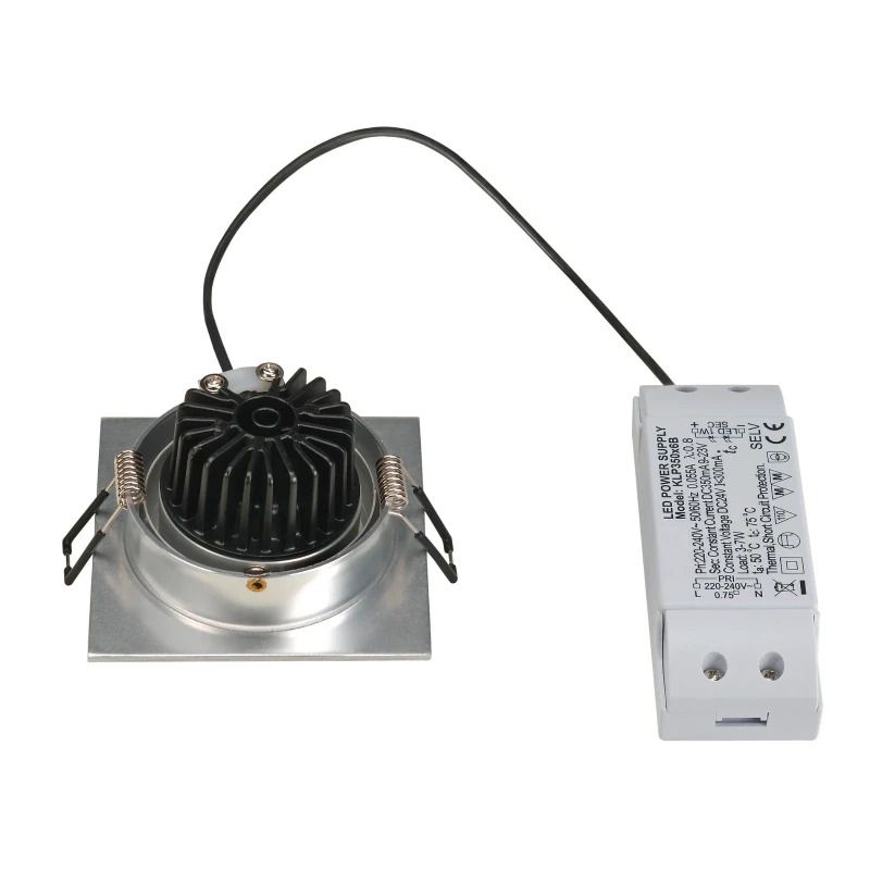 SLV LED Inbouwarmatuur Vierkant | 8W 3000K 700lm 830 IP20 | NEW TRIA