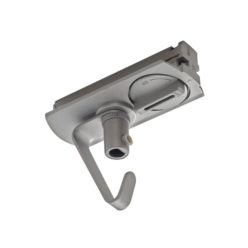 SLV Onderdeel | Adapter voor 1-fase HV-hoogspanningsrail, zilver, elektrisch, met haak | 1~ SYSTEM