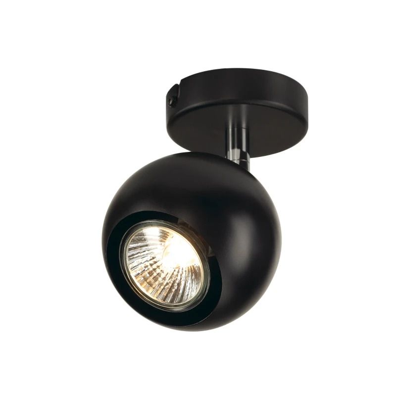 SLV LED Plafond- Wandlamp | 1X GU10 Max 50W | IP20 Dimbaar Zwart | LIGHT EYE