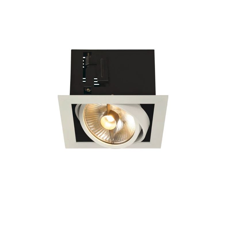 SLV LED Inbouwarmatuur Vierkant | 1X GU10 Max 75W IP20 | Dimbaar | KADUX