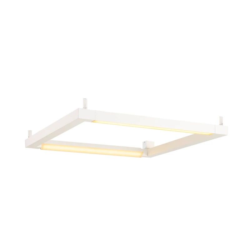 SLV LED Plafond- Wandlamp | 54W 3000K 4500lm 830 | IP20 Wit | OPEN GRILL