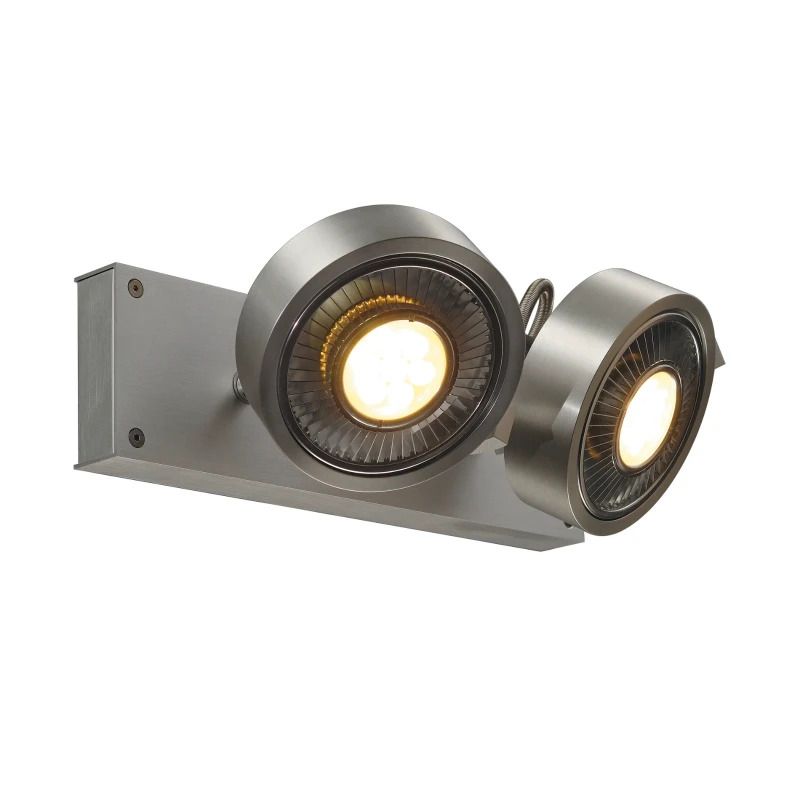 SLV LED Plafondlamp | 2X GU10 Max 75W  | IP20 Dimbaar | KALU