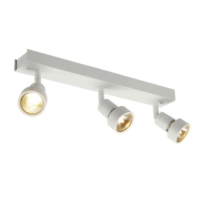 SLV LED Plafondlamp | 3X GU10 Max 50W  | IP20 Dimbaar Wit | PURI