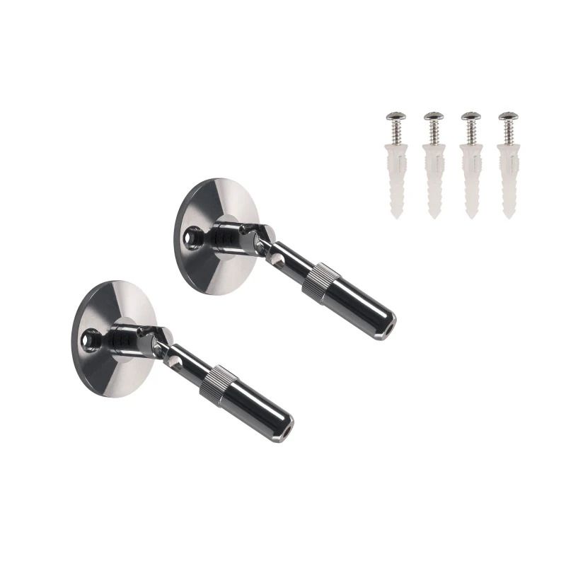 SLV Onderdeel | Wandhouder voor 12V draadsysteem | chroom | 2 stuks | 10cm