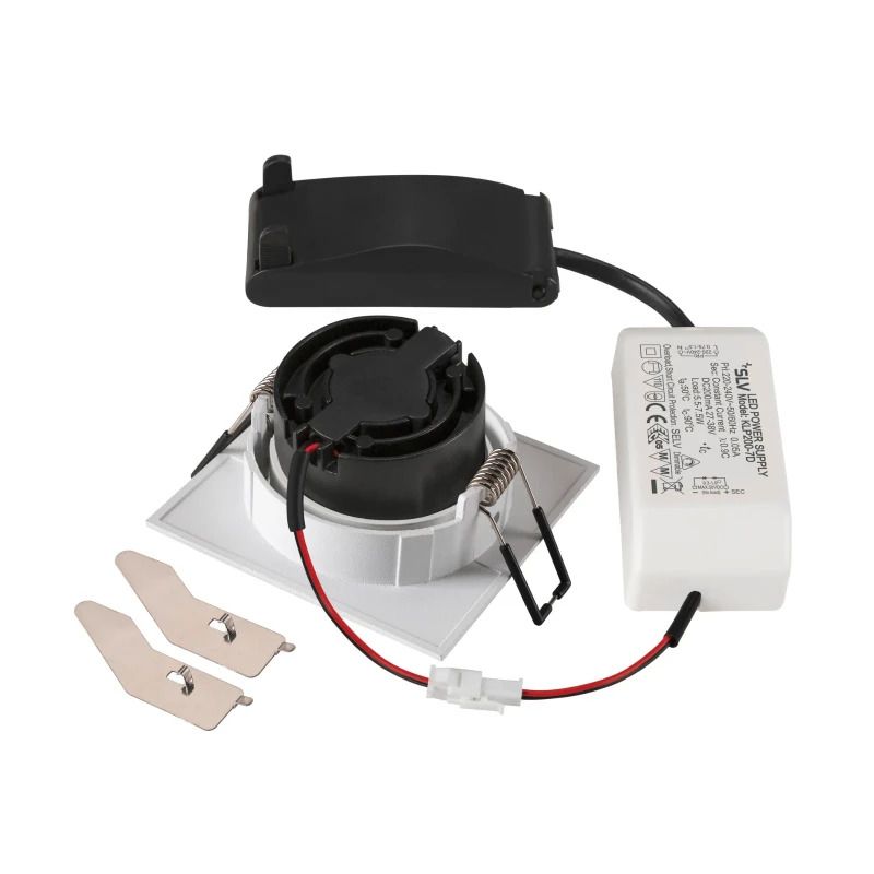 SLV LED Inbouwarmatuur Vierkant | 8.3W 2700K 705lm 927 IP20 | Dimbaar | NEW TRIA