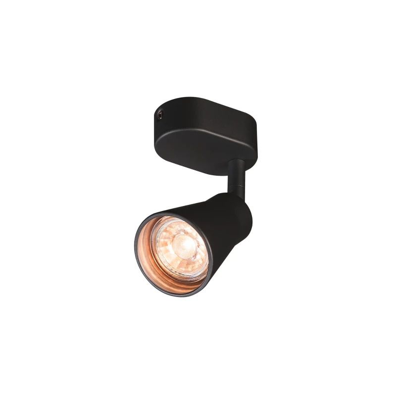 SLV LED Plafond- Wandlamp | 1X GU10 Max 50W | IP20 Dimbaar Zwart | AVO