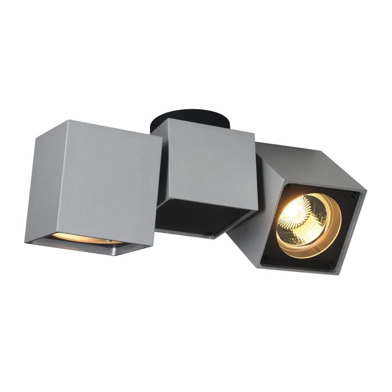 SLV LED Plafondlamp | 2X GU10 Max 50W  | IP20 Dimbaar Zwart | ALTRA DICE