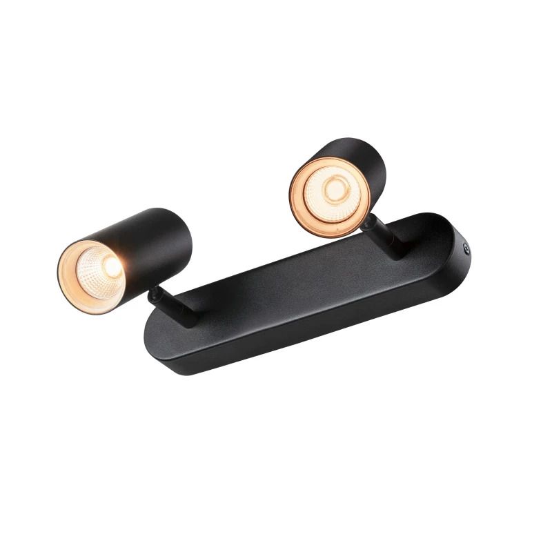 SLV LED Plafondlamp | 16W 2700K 1240lm 827 | IP20 Dimbaar Zwart | NOBLO