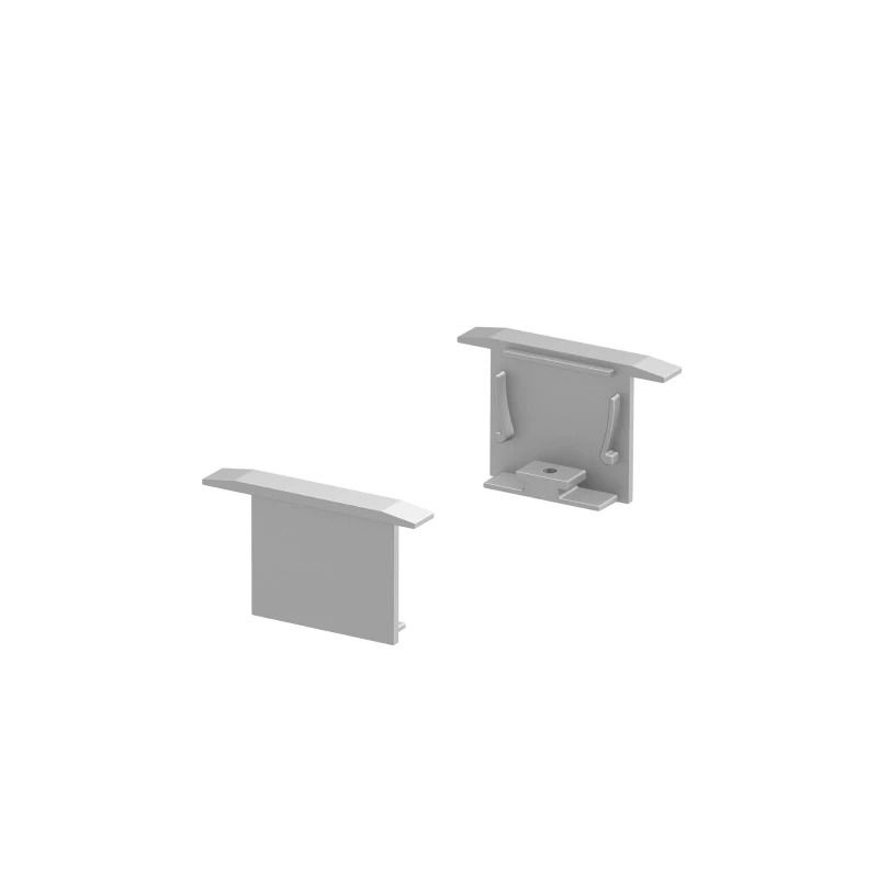 SLV Onderdeel | GRAZIA 20 inbouwprofiel eindkappen | 2 stks. | aluminium
