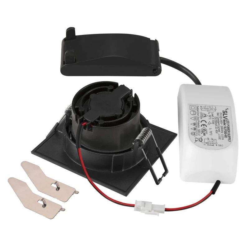 SLV LED Inbouwarmatuur Vierkant | 11W 1800K/3000K 700lm IP20 | NEW TRIA