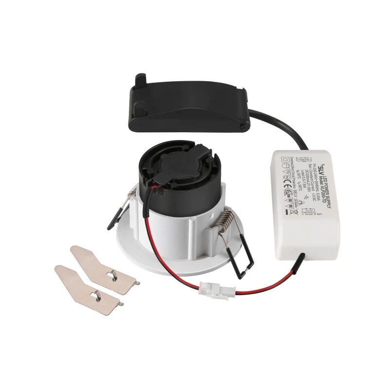 SLV LED Inbouwarmatuur Ø68mm | 8.3W 3000K 570lm 930 IP20 | Dimbaar | NEW TRIA