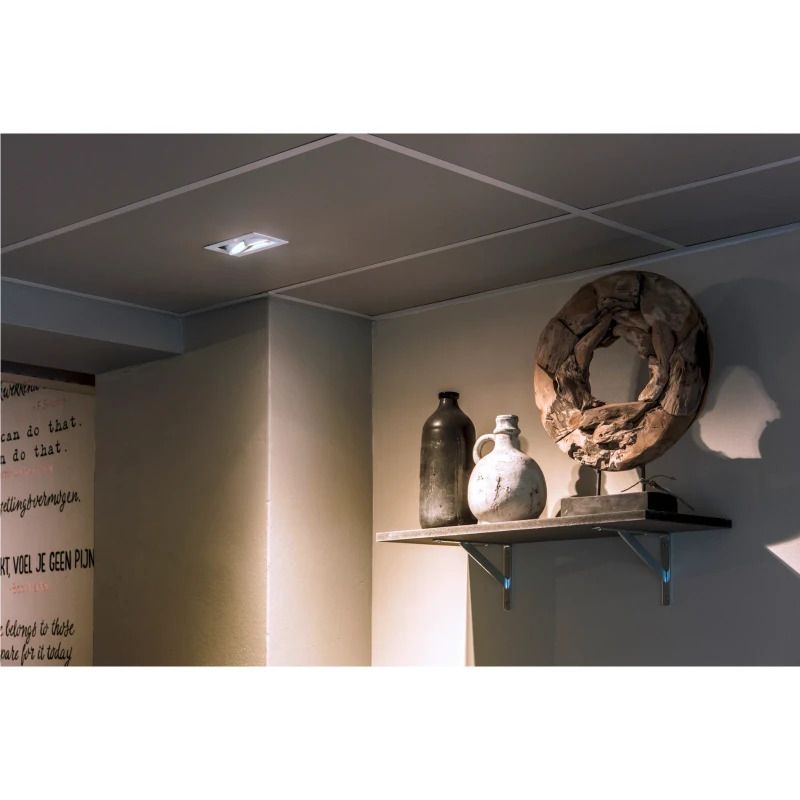 SLV LED Inbouwarmatuur Vierkant | 2X GU10 Max 50W IP20 | Dimbaar | KADUX