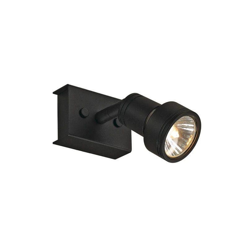 SLV LED Plafondlamp | 1X GU10 Max 50W  | IP20 Dimbaar Zwart | PURI