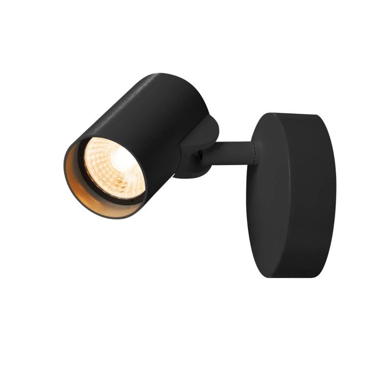 SLV LED Plafond- Wandlamp | 10W 3000K 700lm 930 | IP20 Dimbaar Zwart | HELIA
