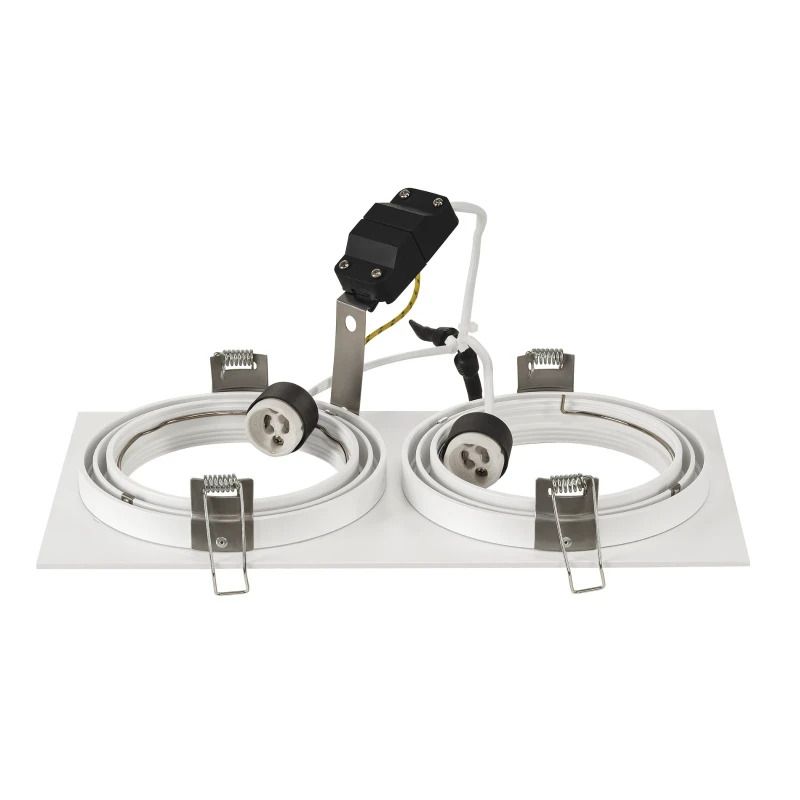 SLV LED Inbouwarmatuur Ømm | 2X GU10 Max 75W IP20 | Dimbaar | NEW TRIA