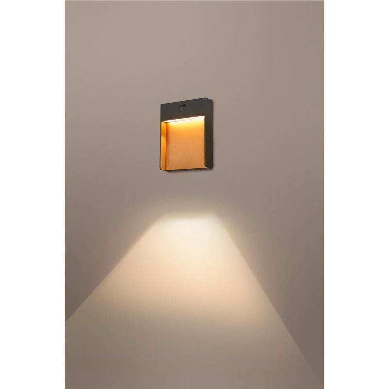 SLV LED Wandlamp | 16W 3000K/4000K 600lm 830/840 | IP54 Sensor | FLATT