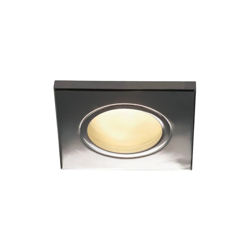 SLV LED Inbouwarmatuur Vierkant | 1X GU10 Max 50W IP65 | Dimbaar | DOLIX