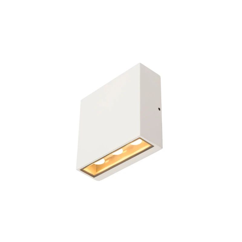 SLV LED Wandlamp | 8.8W 3000K 480lm 930 | IP54 Wit | QUAD