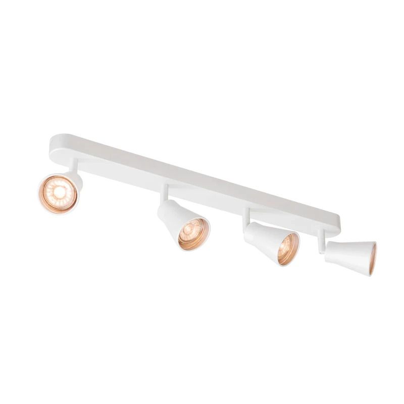 SLV LED Plafond- Wandlamp | 4X GU10 Max 50W  | IP20 Dimbaar Wit | AVO