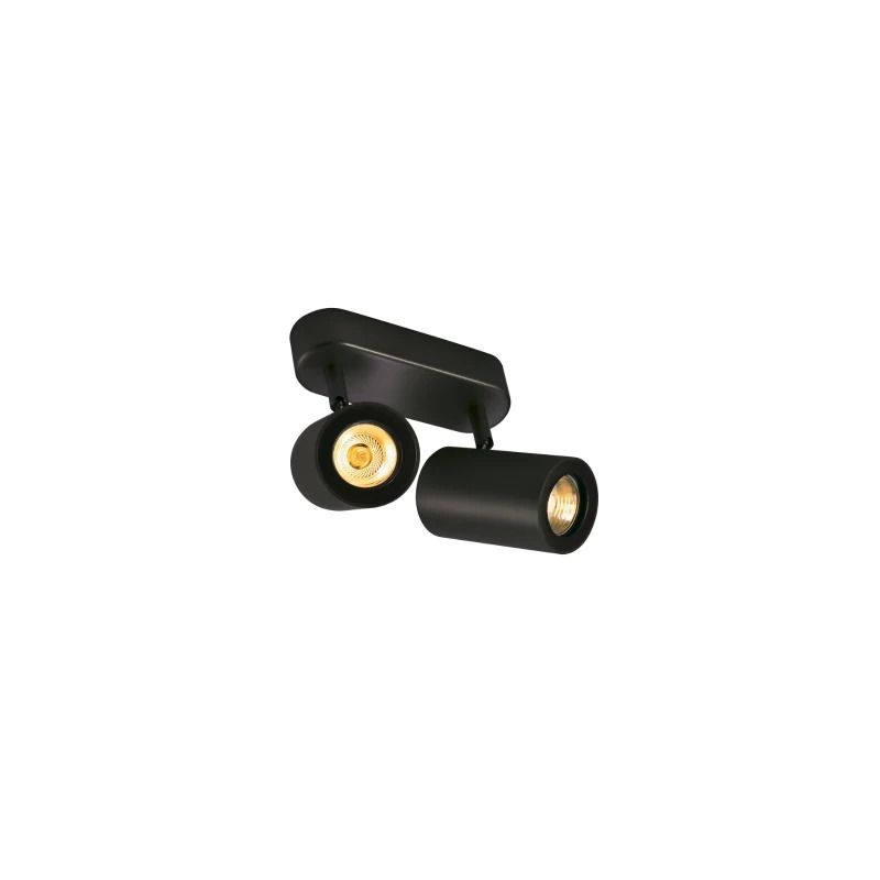 SLV LED Plafond- Wandlamp | 2X GU10 Max 50W  | IP20 Dimbaar Zwart | ENOLA