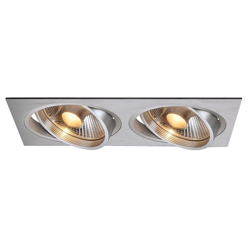 SLV LED Inbouwarmatuur Ømm | 2X GU10 Max 75W IP20 | Dimbaar | NEW TRIA