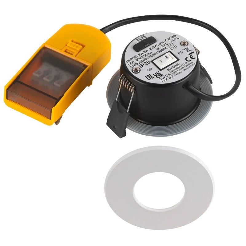 SLV LED Inbouwarmatuur Ø68mm | 8W 2700K/3000K IP20 | Dimbaar | UNIVERSAL DOWNLIGHT
