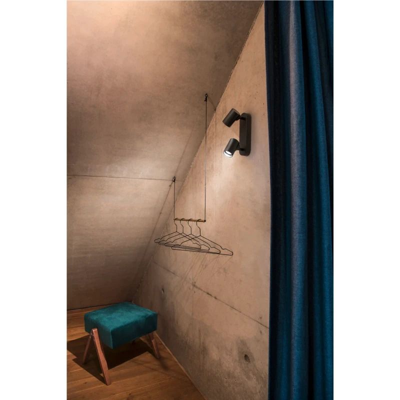SLV LED Plafond- Wandlamp | 17W 3000K 1200lm 930 | IP20 Dimbaar Zwart | HELIA