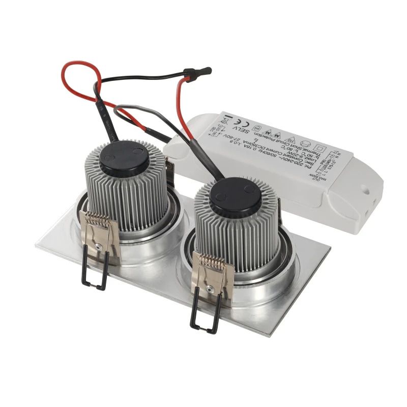 SLV LED Inbouwarmatuur Vierkant | 14W 3000K 1250lm 830 IP20 | NEW TRIA
