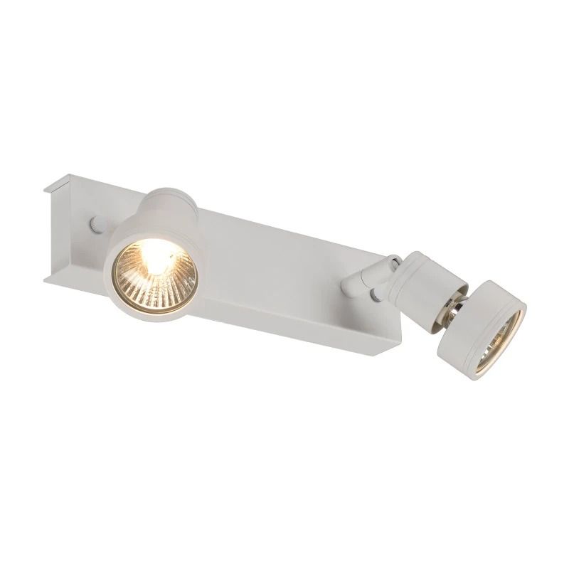 SLV LED Plafondlamp | 2X GU10 Max 50W | IP20 Dimbaar Wit | PURI
