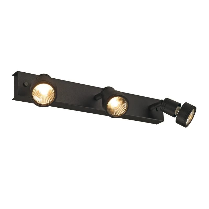 SLV LED Plafondlamp | 3X GU10 Max 50W | IP20 Dimbaar Zwart | PURI