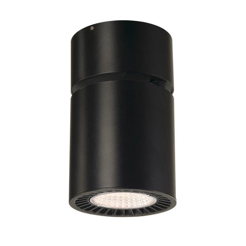 SLV LED Plafondlamp | 31W 3000K 2600lm 930 | IP20 Zwart | SUPROS