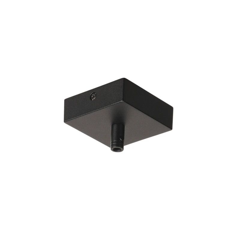 SLV Onderdeel | Plafondrozet GLENOS, mat zwart , 8,5x8,5x2,7 cm, met trekontlasting | GLENOS II