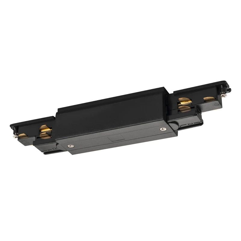 SLV Onderdeel | S-TRACK verbinder, met voedingsmogelijkheid, DALI, PHASE, zwart | S-TRACK SYSTEM