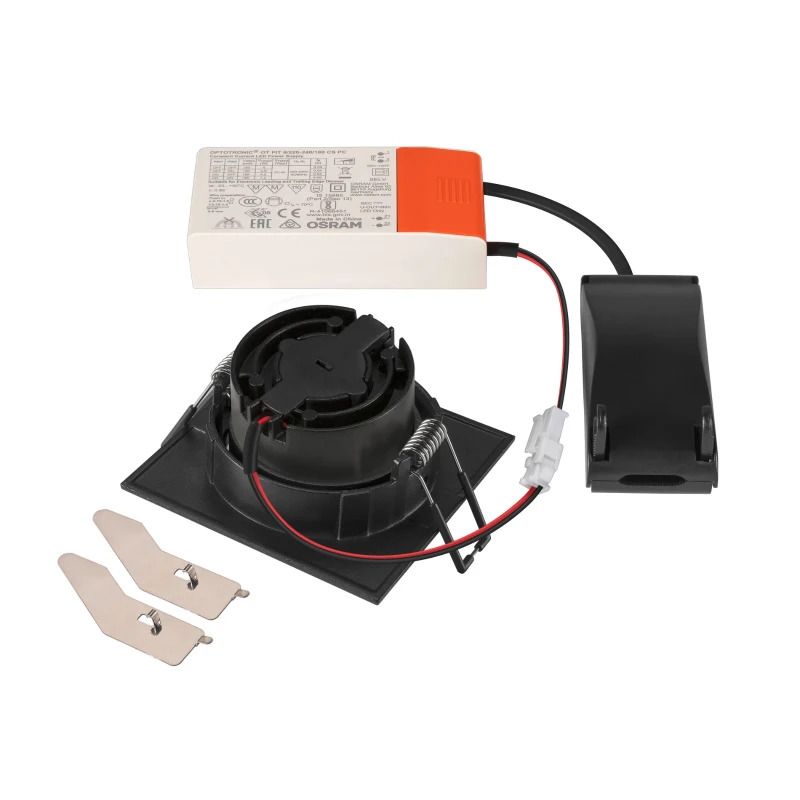 SLV LED Inbouwarmatuur Vierkant | 8.6W 2500K/4000K 540lm IP20 | Dimbaar | NEW TRIA